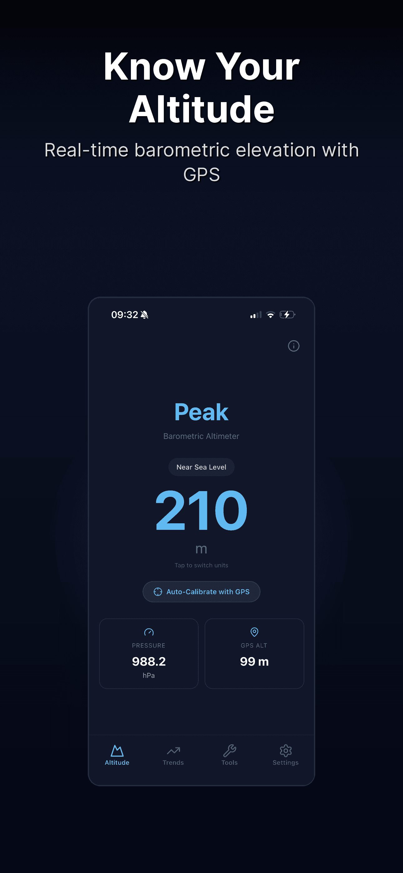 Peak App Screenshot 1